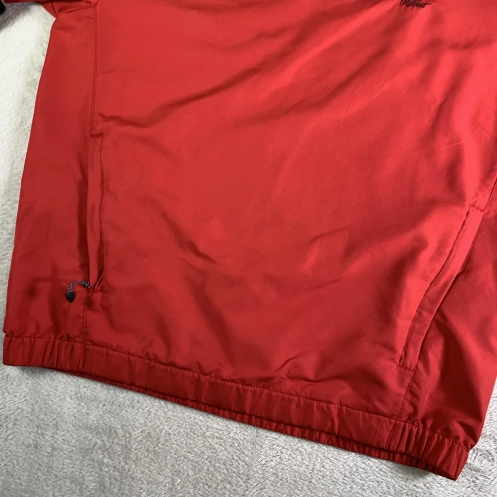 Nike Golf Jacket Mens Medium Red V-Neck‎ Pullover The Retreat Windbreaker Coat